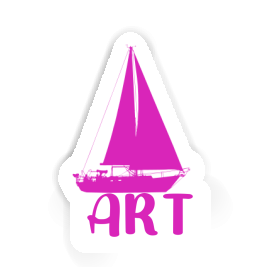 Art Aufkleber Segelboot Image