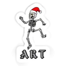 Art Autocollant Squelette de Noël Image