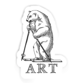Sticker Art Skifahrer Image