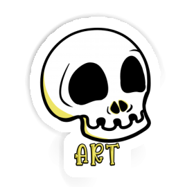 Autocollant Art Tête de mort Image
