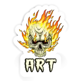 Art Autocollant Tête de mort Image