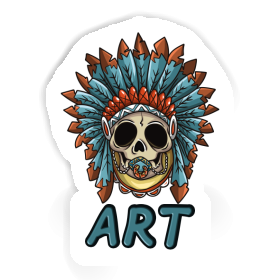 Baby Totenkopf Aufkleber Art Image