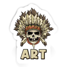 Kinder Totenkopf Aufkleber Art Image