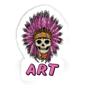 Art Sticker Lady Totenkopf Image
