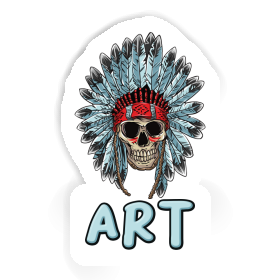 Totenkopf Aufkleber Art Image