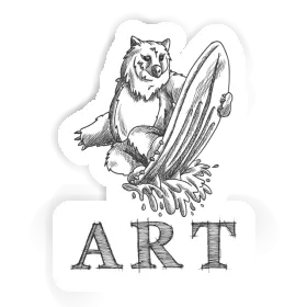 Aufkleber Surfer Art Image