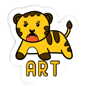 Art Sticker Baby-Tiger Image