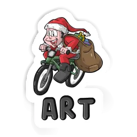 Aufkleber Art Fahrradfahrer Image