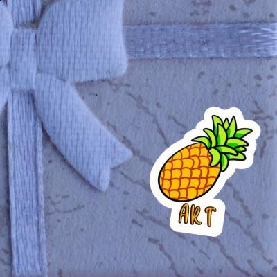 Art Autocollant Ananas Laptop Image