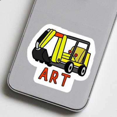Art Sticker Mini-Excavator Art Sticker Mini-Excavator Image