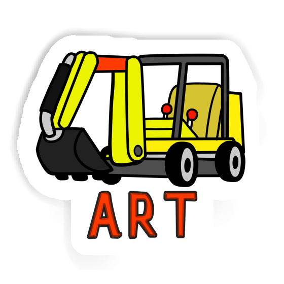 Art Sticker Mini-Excavator Notebook Art Sticker Mini-Excavator Gift package Image