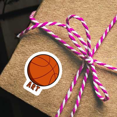 Basketball Sticker Art Laptop Image