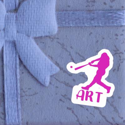 Autocollant Art Joueur de baseball Autocollant Art Joueur de baseball Image