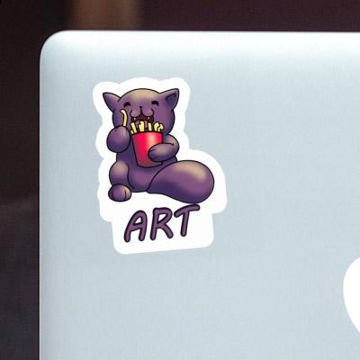 Sticker French Fry Cat Art Gift package Image