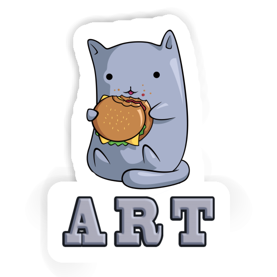 Sticker Art Hamburger Cat Laptop Sticker Art Hamburger Cat Laptop Image