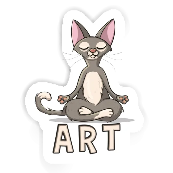 Autocollant Art Chat de yoga Notebook Autocollant Art Chat de yoga Notebook Image