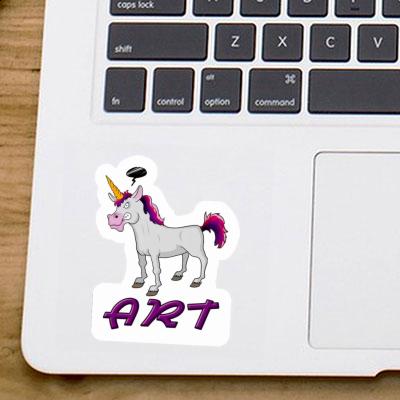 Autocollant Art Licorne Notebook Image
