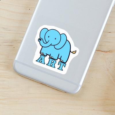 Éléphant Autocollant Art Notebook Éléphant Autocollant Art Gift package Image