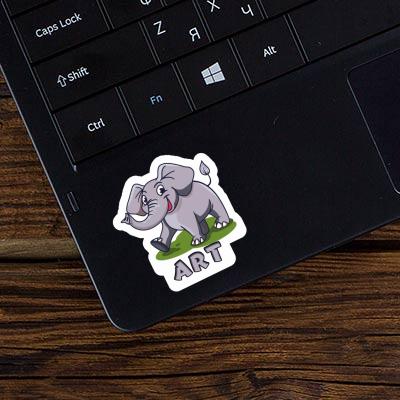 Autocollant Éléphant Art Laptop Autocollant Éléphant Art Laptop Image