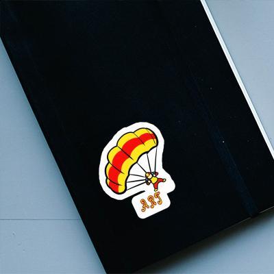 Sticker Parachute Art Image