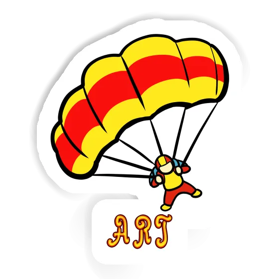 Sticker Parachute Art Notebook Image