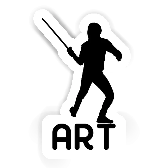Sticker Fencer Art Image