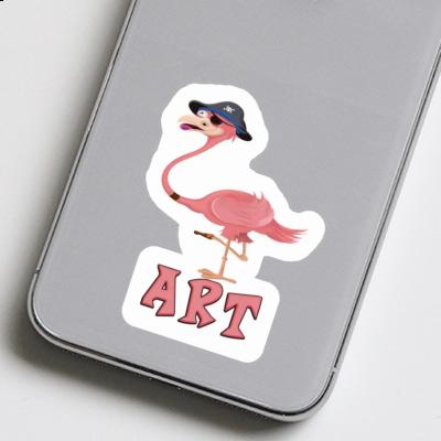 Flamingo Sticker Art Notebook Flamingo Sticker Art Gift package Image