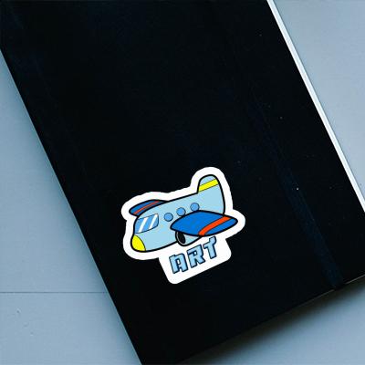 Sticker Art Airplane Image