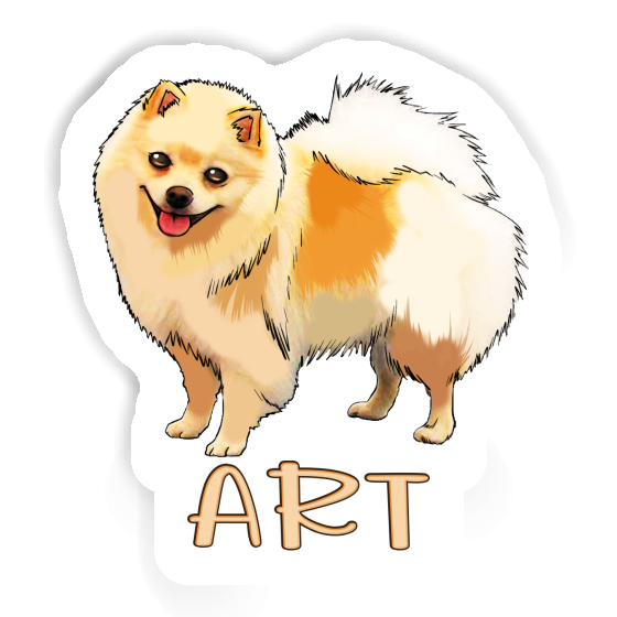German Spitz Sticker Art Notebook German Spitz Sticker Art Gift package Image