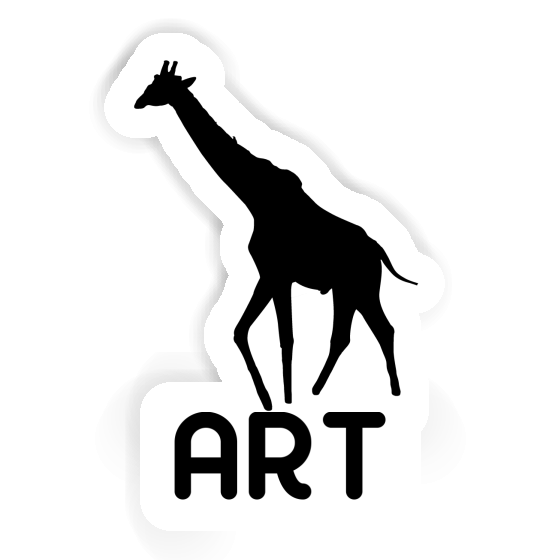 Sticker Art Giraffe Notebook Sticker Art Giraffe Gift package Image