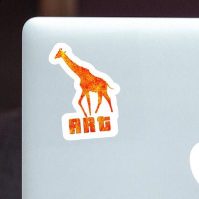 Art Sticker Giraffe Notebook Art Sticker Giraffe Gift package Image