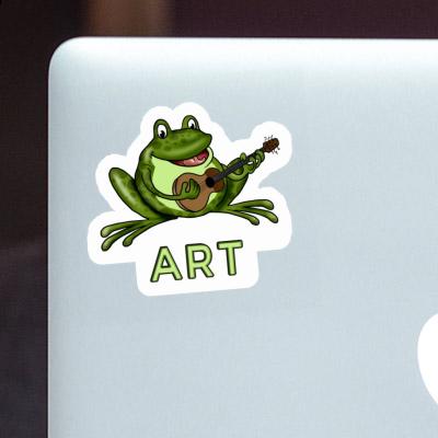 Grenouille à guitare Autocollant Art Laptop Image