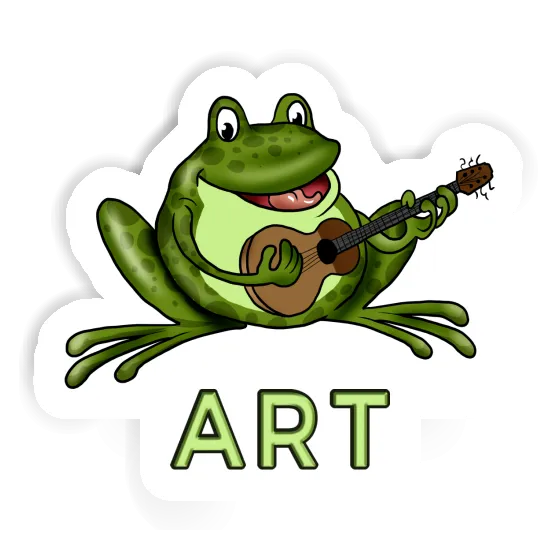 Art Aufkleber Gitarrenfrosch Laptop Image