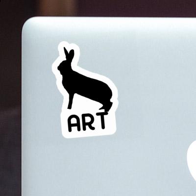 Art Sticker Rabbit Laptop Art Sticker Rabbit Laptop Image
