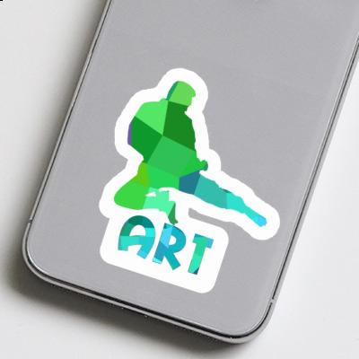 Art Sticker Karateka Laptop Art Sticker Karateka Laptop Image