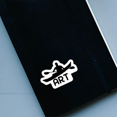 Sticker Art Kayaker Sticker Art Kayaker Image