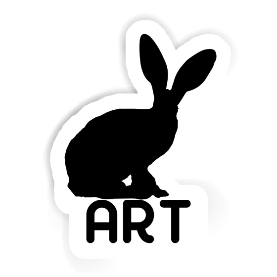 Art Sticker Rabbit Laptop Image