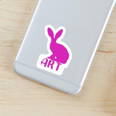 Sticker Art Rabbit Laptop Image