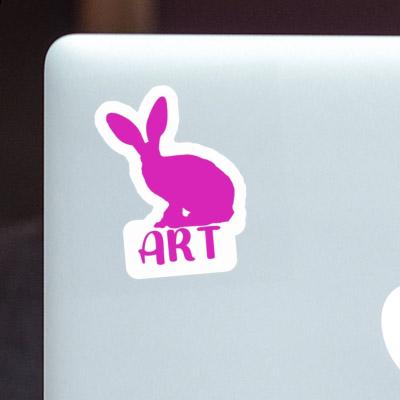 Sticker Art Rabbit Notebook Image