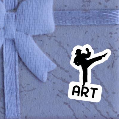 Karateka Sticker Art Laptop Image