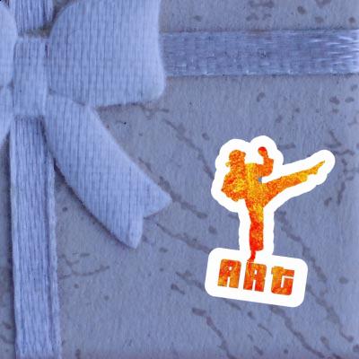 Sticker Art Karateka Laptop Image