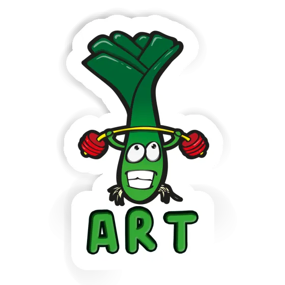 Sticker Weightlifter Art Laptop Image