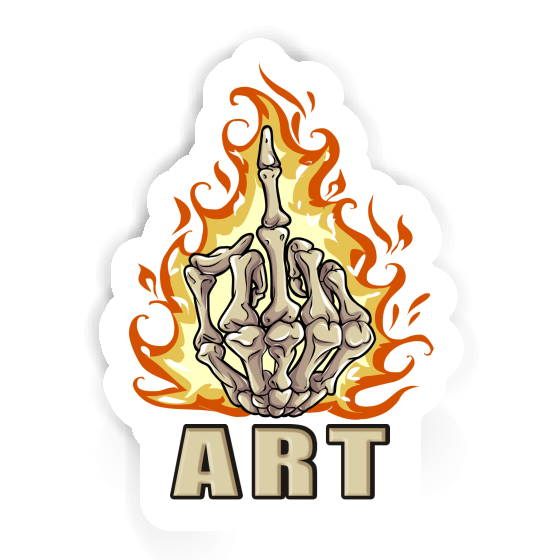 Aufkleber Mittelfinger Art Notebook Aufkleber Mittelfinger Art Notebook Image