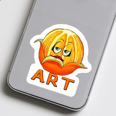 Orange Sticker Art Orange Sticker Art Image