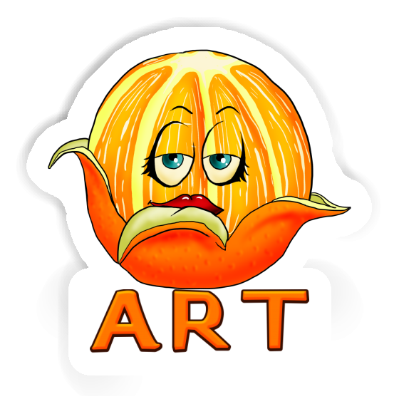 Orange Sticker Art Laptop Orange Sticker Art Laptop Image