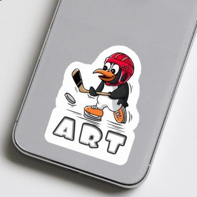 Autocollant Pingouin de hockey Art Notebook Autocollant Pingouin de hockey Art Gift package Image