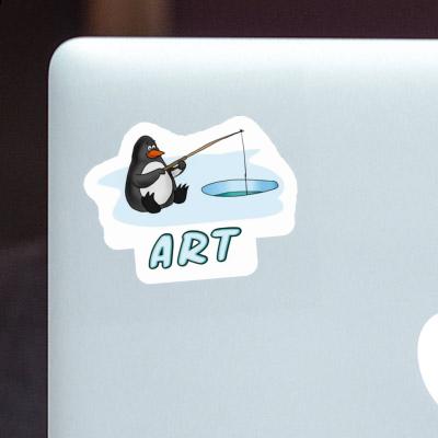 Pingouin pêcheur Autocollant Art Laptop Pingouin pêcheur Autocollant Art Laptop Image