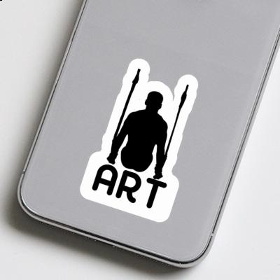 Autocollant Art Gymnaste aux anneaux Notebook Autocollant Art Gymnaste aux anneaux Gift package Image