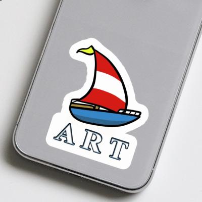 Segelboot Sticker Art Notebook Image