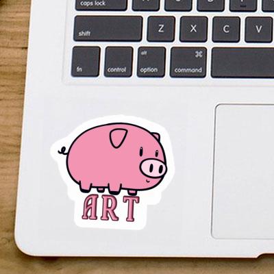 Sticker Art Pig Notebook Sticker Art Pig Gift package Image